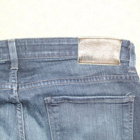 Paige Jeans Mens 32x30 Blue Federal Denim Rayon Blend Slim Straight Stretch - Picture 6 of 8